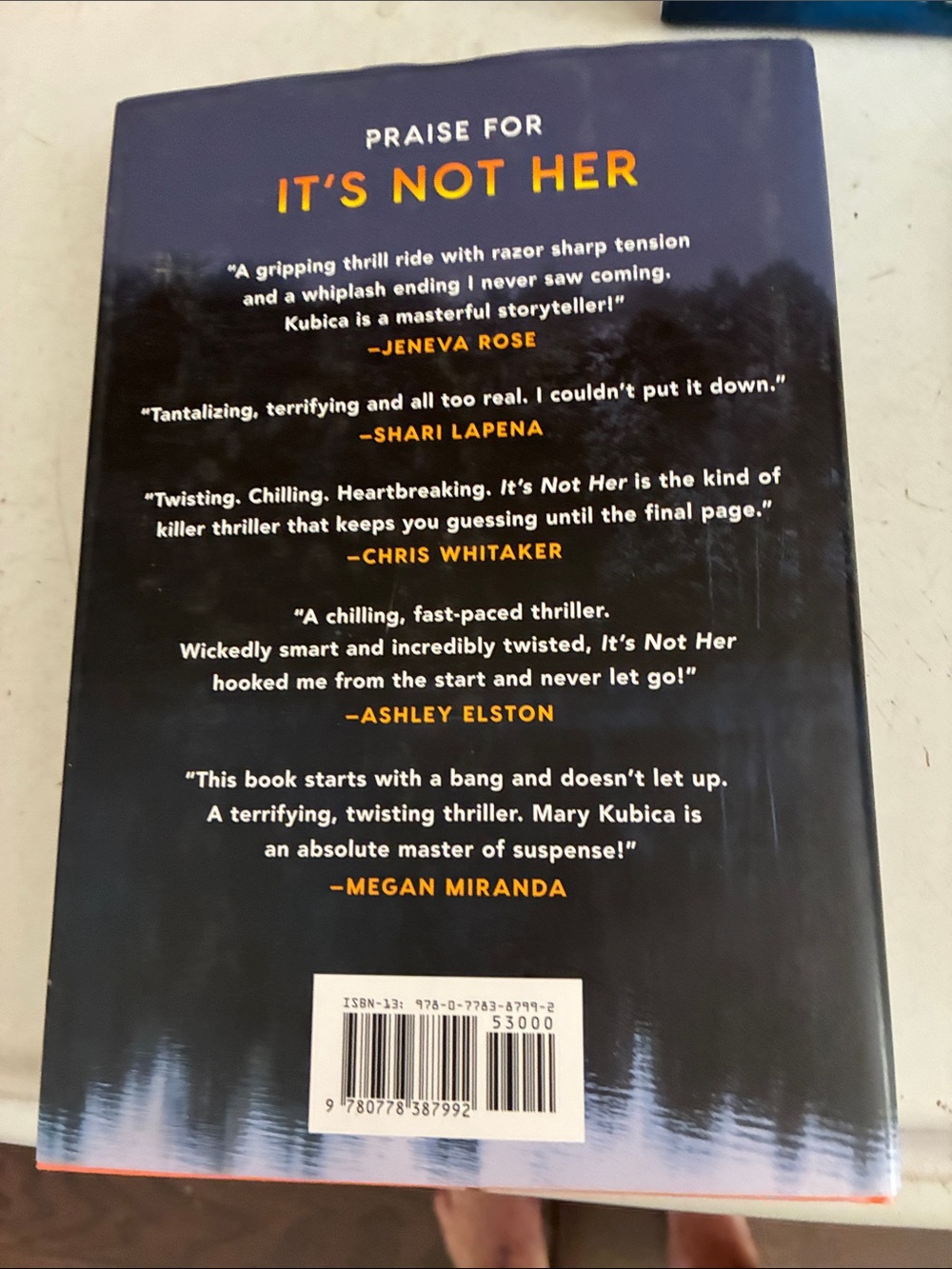 It's Not Her by Mary Kubica - HardCover - Picture 2 of 2